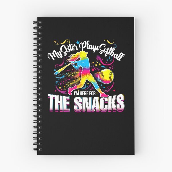Item preview, Colorful Softball Sister Shirt – I'm Here for the Snacks designed and sold by TinaMDedrick.