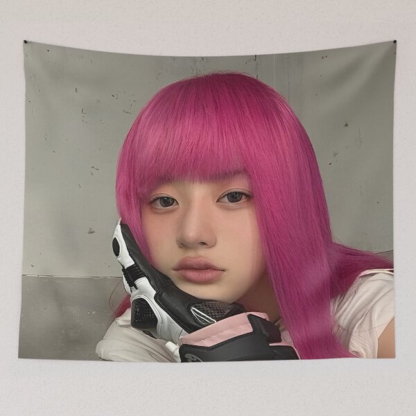 Item preview, Minju — Not Cute Anymore Aesthetic Print designed and sold by Valereekmerch.