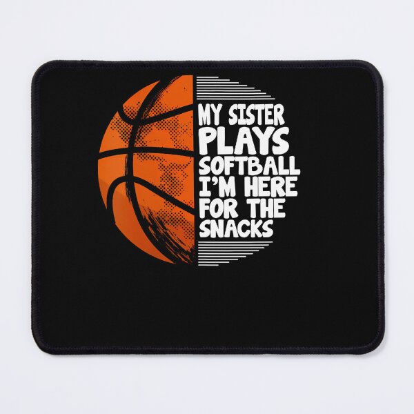 Item preview, Funny Softball Shirt with Basketball Design – I'm Here for the Snacks designed and sold by LarryMBrown.