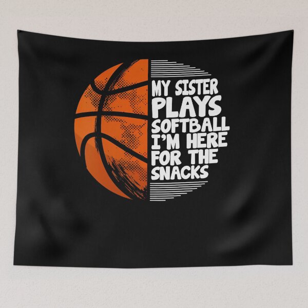 Item preview, Funny Softball Shirt with Basketball Design – I'm Here for the Snacks designed and sold by LarryMBrown.