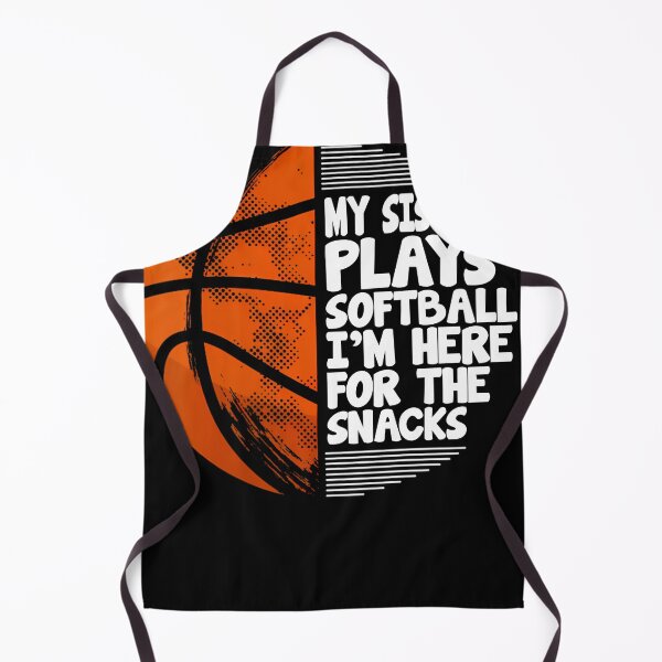Item preview, Funny Softball Shirt with Basketball Design – I'm Here for the Snacks designed and sold by LarryMBrown.