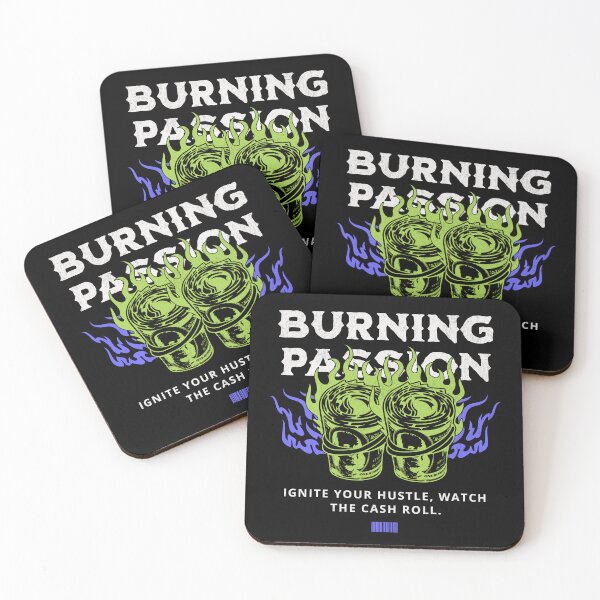 Item preview, Burning Passion – Ignite Your Hustle designed and sold by pixorygraphix.