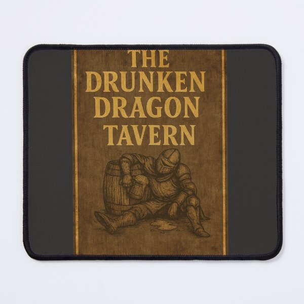 Item preview, The Drunken Dragon Tavern • Rustic Medieval Inn Sign Design designed and sold by fairmaiden7.