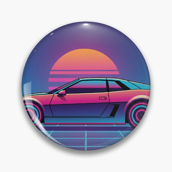 Item preview, Neon Retro Drive – Estética automovilística Synthwave designed and sold by Mudgut.