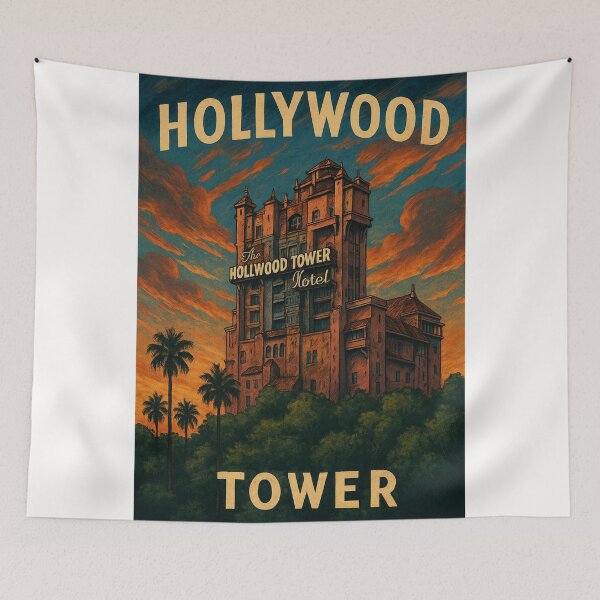 Item preview, The Hollywood Tower Hotel Los Angeles designed and sold by Places On Earth.