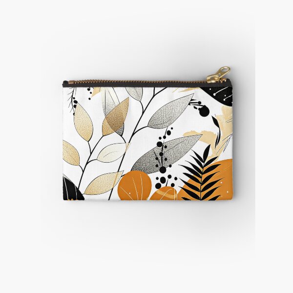 Item preview, Boho-Inspired Earth Tone Leaves Aesthetic Abstract Art designed and sold by DEC02.