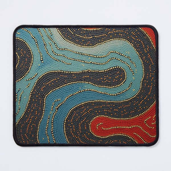 Item preview, Aboriginal Inspired Dot Art - With Two Rivers designed and sold by GrinGalore.