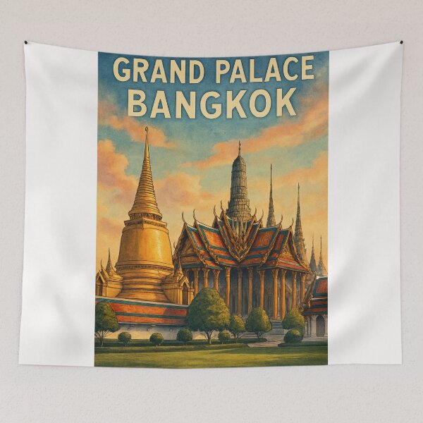 Item preview, Grand Palace Bangkok Sunset View designed and sold by Places On Earth.