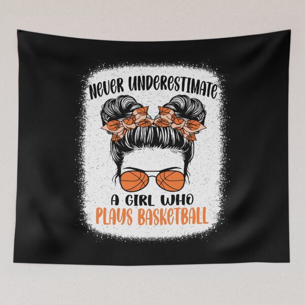 Item preview, Trendy Basketball Girl Hair Bun T-Shirt designed and sold by TinaMDedrick.
