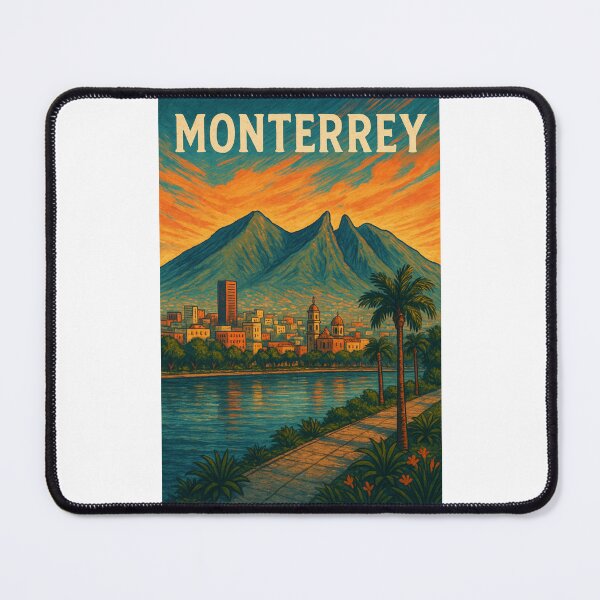 Item preview, Monterrey Skyline with Cerro de la Silla at Sunset designed and sold by Places On Earth.