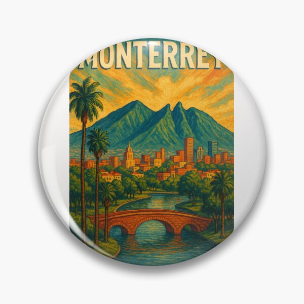 Item preview, Monterrey Bridge and Cerro de la Silla Vista designed and sold by Places On Earth.
