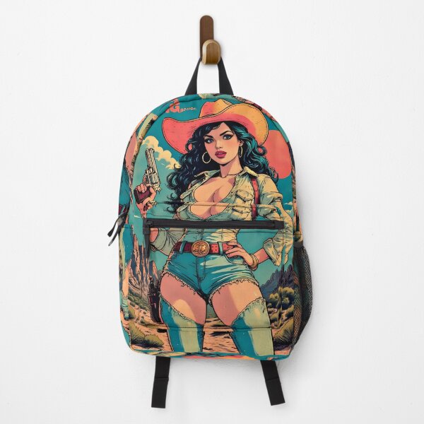 Item preview, Retro Cowgirl with Revolver – Vintage Comic Aesthetic designed and sold by Neer arts.