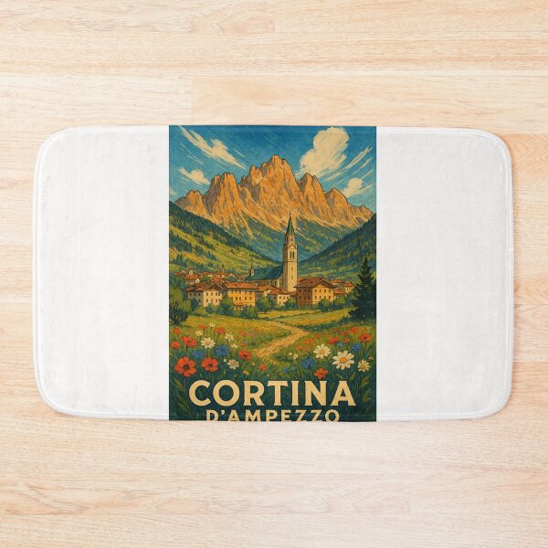 Item preview, Cortina d’Ampezzo Alpine Meadow with Dolomites designed and sold by Places On Earth.