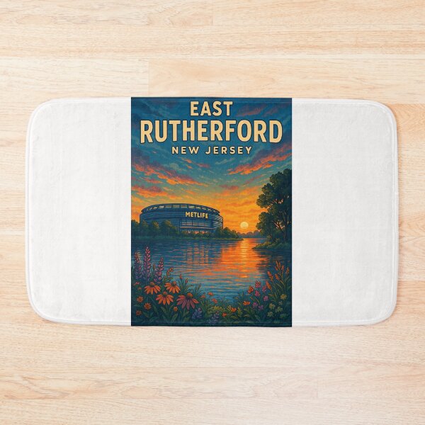 Item preview, East Rutherford Sunset with MetLife Stadium designed and sold by Places On Earth.