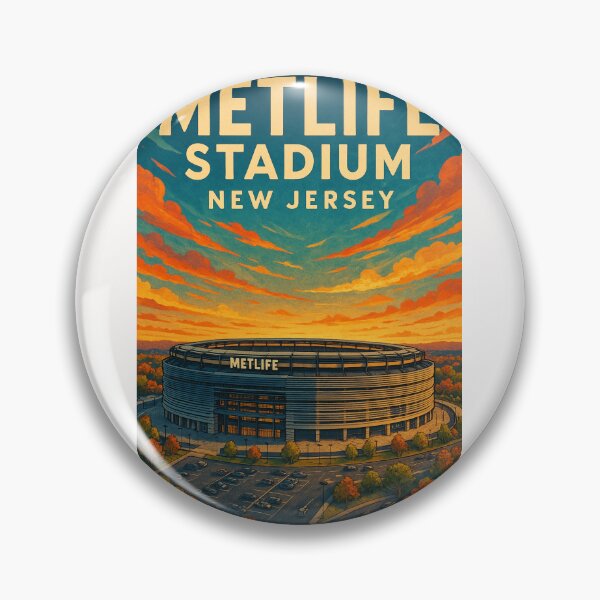 Item preview, MetLife Stadium from Parking View at Sunset designed and sold by Places On Earth.