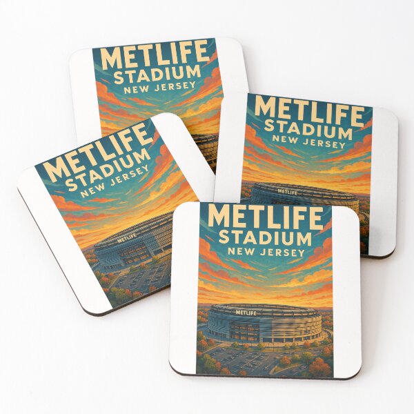 Item preview, MetLife Stadium from Parking View at Sunset designed and sold by Places On Earth.