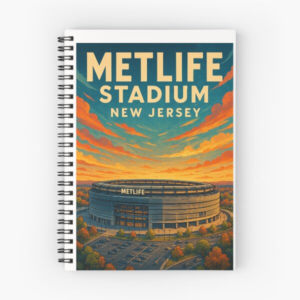 Item preview, MetLife Stadium from Parking View at Sunset designed and sold by Places On Earth.