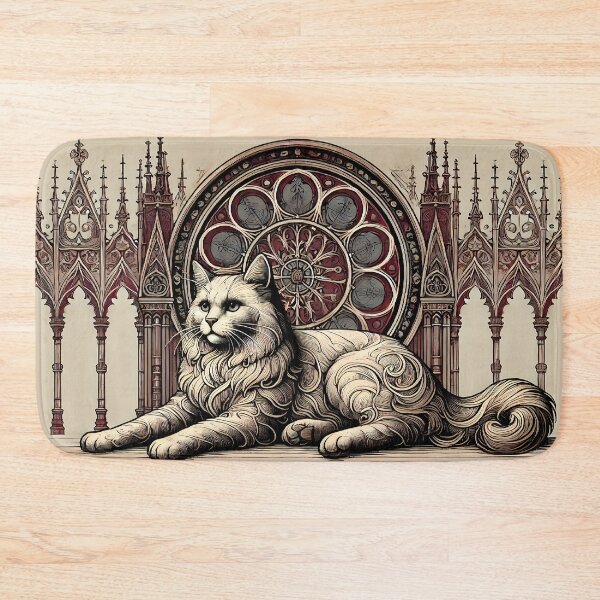 Item preview, Gothic Cat Art – Dark Elegant Feline Illustration – Dramatic Aesthetic designed and sold by lemonfishing.