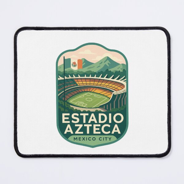 Item preview, Estadio Azteca and Volcano Peaks, Mexico City designed and sold by Places On Earth.