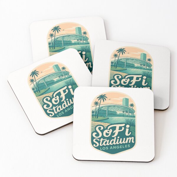 Item preview, SoFi Stadium Sunset and Palms, Los Angeles designed and sold by Places On Earth.