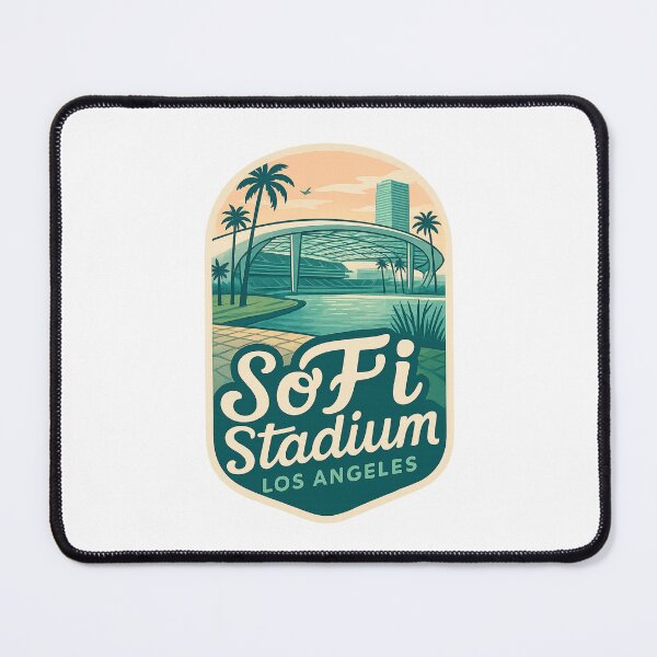 Item preview, SoFi Stadium Sunset and Palms, Los Angeles designed and sold by Places On Earth.