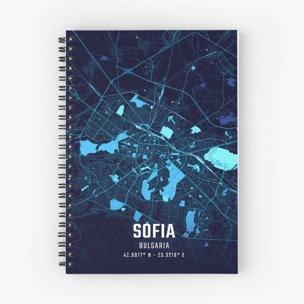 Item preview, Sofia Midnight City Map designed and sold by HomeLivingCo.