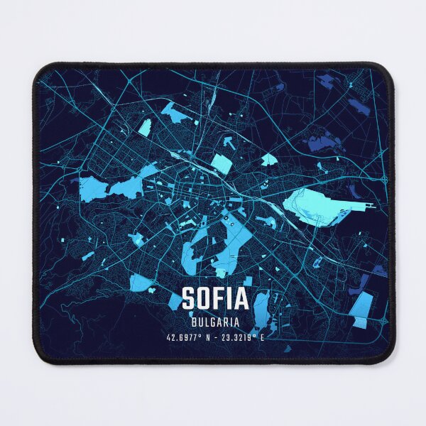 Item preview, Sofia Midnight City Map designed and sold by HomeLivingCo.
