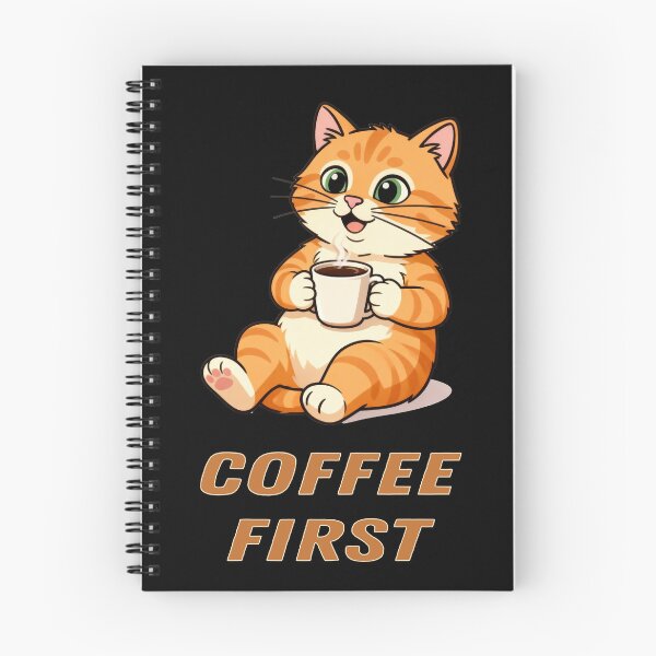 Item preview, Coffee First” — Our Ginger Cat Knows: The World Can Wait… But Your Coffee Can’t. ☕? designed and sold by SmartDesigner-.