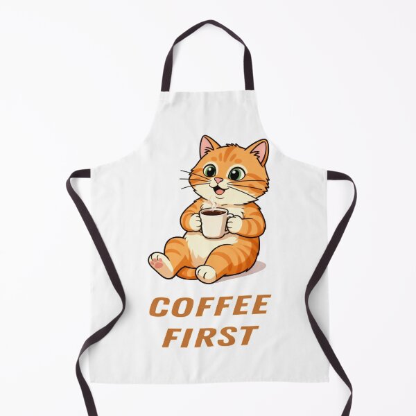 Item preview, Coffee First” — Our Ginger Cat Knows: The World Can Wait… But Your Coffee Can’t. ☕? designed and sold by SmartDesigner-.