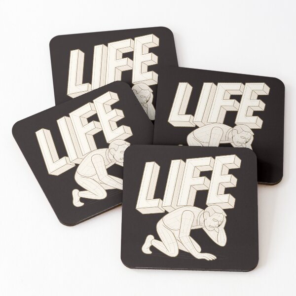 Item preview, Life Is Crushing Me (3D Outline Art) designed and sold by Tadeusz1.