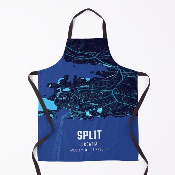 Item preview, Split Midnight City Map designed and sold by HomeLivingCo.