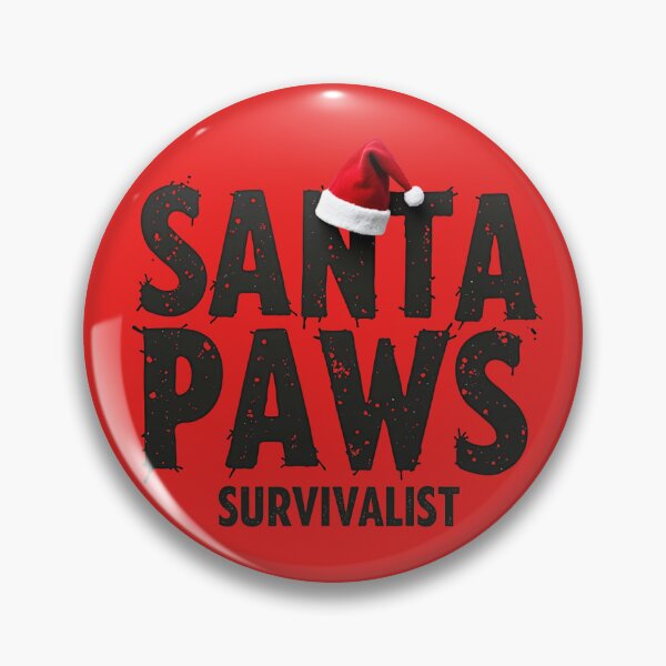 Artikelvorschau, Santa Paws Survivalist – Lustiges australisches Weihnachtshaustier-Design entworfen und verkauft von TroyTheTerrific.