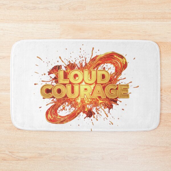 Item preview, LOUD COURAGE – Fiery Bold Typography Art (Courage & Power) designed and sold by Happyfreedom.