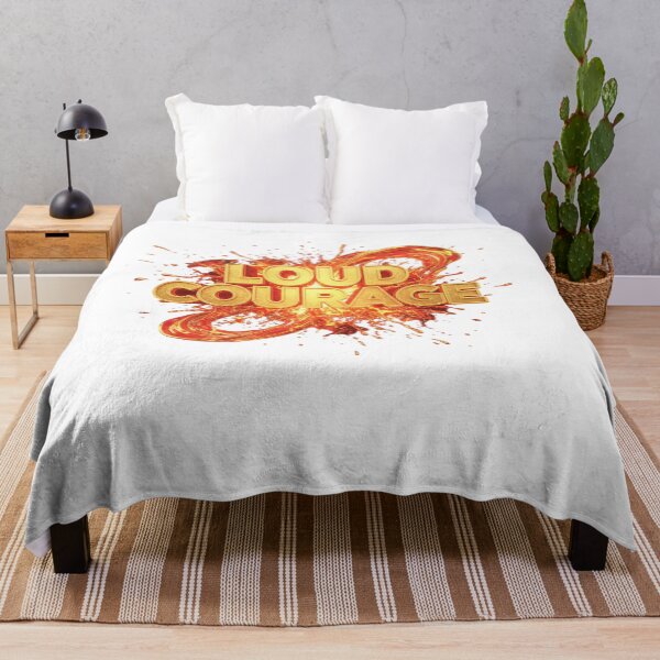 Item preview, LOUD COURAGE – Fiery Bold Typography Art (Courage & Power) designed and sold by Happyfreedom.