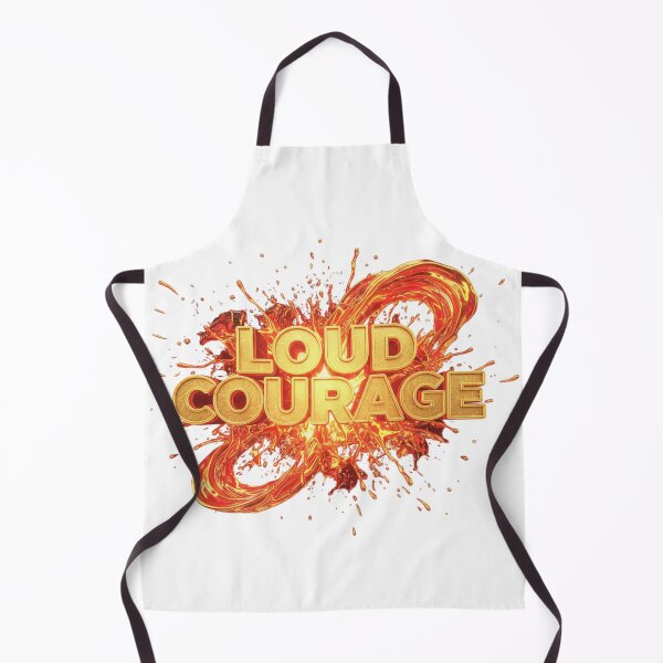 Item preview, LOUD COURAGE – Fiery Bold Typography Art (Courage & Power) designed and sold by Happyfreedom.