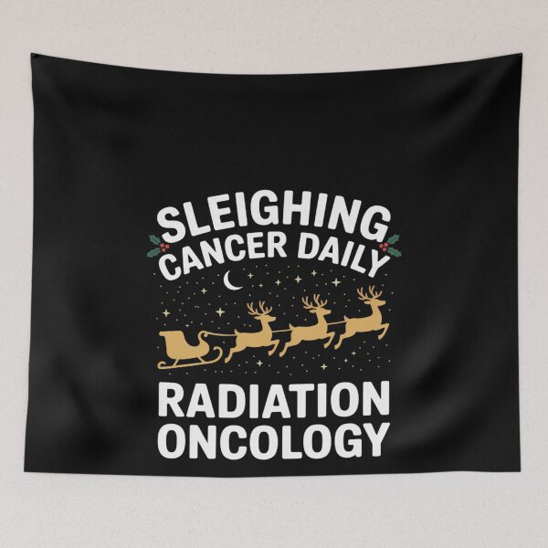 Item preview, Sleighing Cancer Daily Radiation Oncology Christmas Therapy designed and sold by TiredPack.