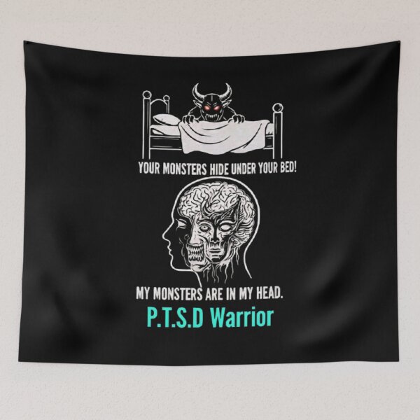 Item preview, URBAN ROGUE- PTSD MONSTERS SUPPORT designed and sold by Urbanrogue&co.