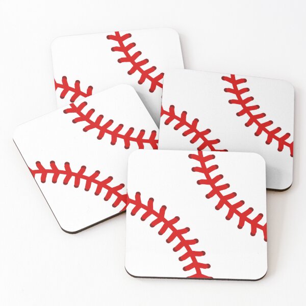 Item preview, Red Baseball Stitch Pattern - Minimalist Sports Design designed and sold by EpicSportsArt.