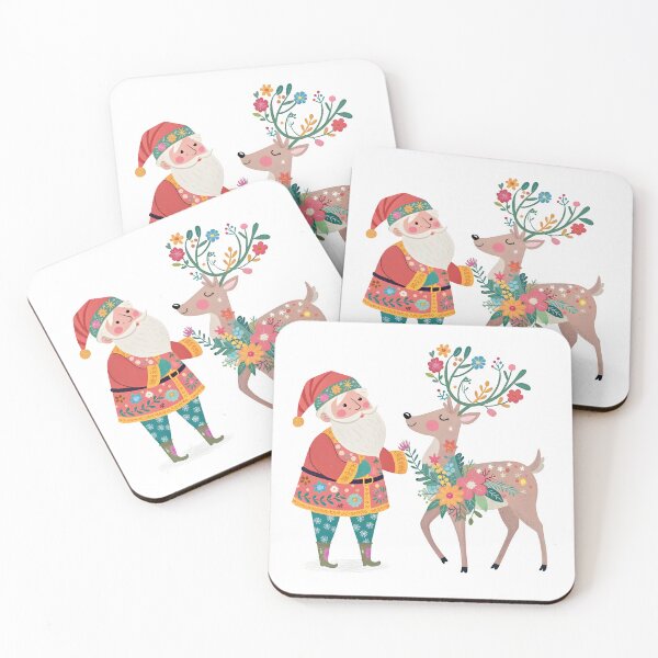 Item preview, Christmas Santa and Deer designed and sold by trendspatterns.