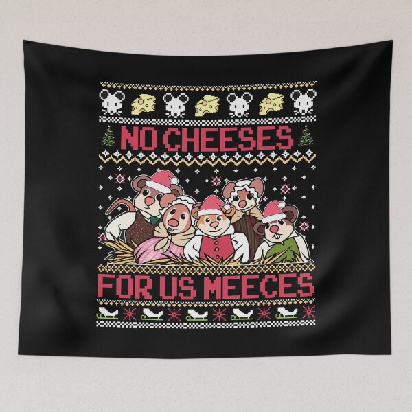 Item preview, No Cheeses For Us Meeces Christmas Jumper, Funny Mouse Xmas, Cute Cheese Lover, Adorable Holiday designed and sold by Shop-Cardinalch.