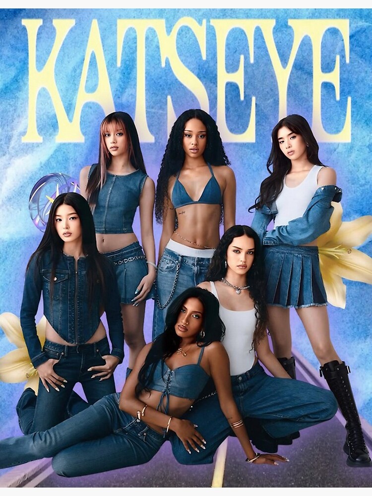 FAGERERO KATSEYE Poster Décoratif Sur Toile Motif Groupe De