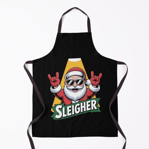 Item preview, SLEIGHER - Funny Heavy Metal Music Santa designed and sold by TiredPack.