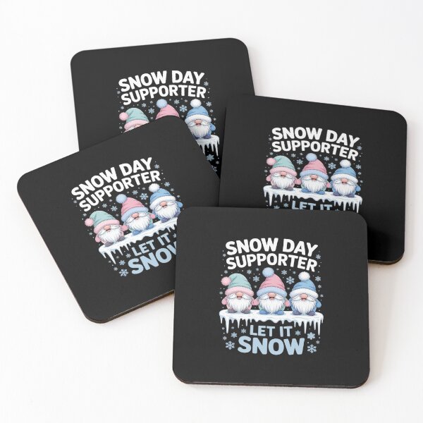 Item preview, Snow Day Supporter Let It Snow Cute Blue Gnome Xmas Holiday designed and sold by khorbiasieno.