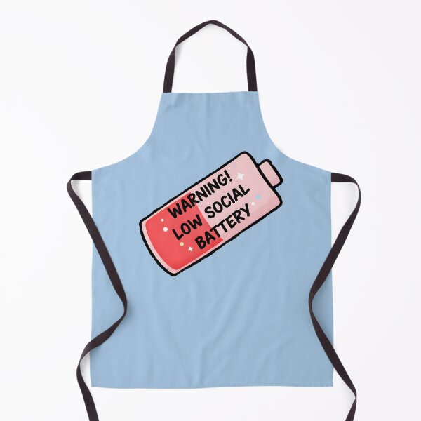 Item preview, Warning! Low Social Battery – Funny Introvert designed and sold by Chaotic Neutral.