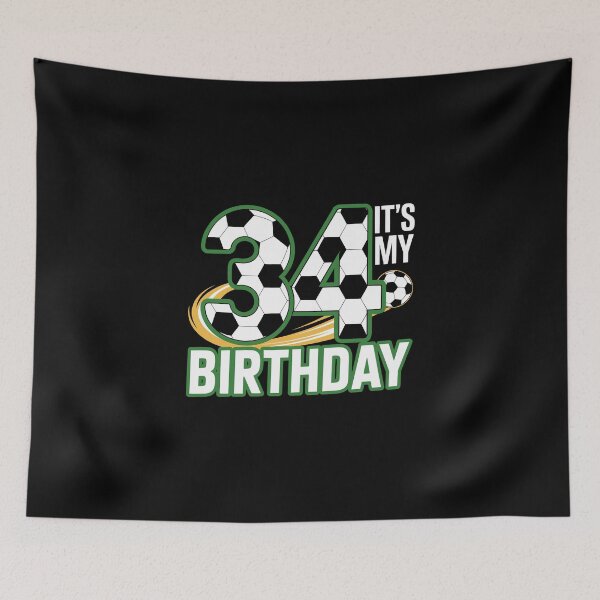Item preview, 34 Birthday Soccer  designed and sold by jkrphoto.