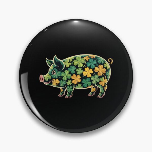 Item preview, Pig Irish Lucky Green Shamrock Clover - St Patricks Day designed and sold by ValerieRodrigue.