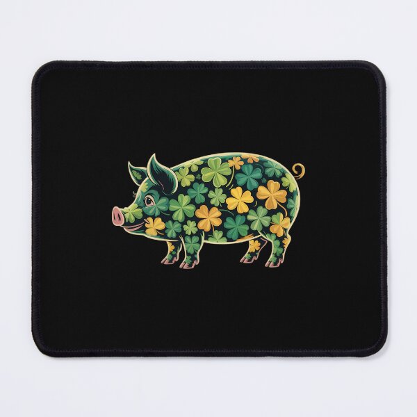 Item preview, Pig Irish Lucky Green Shamrock Clover - St Patricks Day designed and sold by ValerieRodrigue.