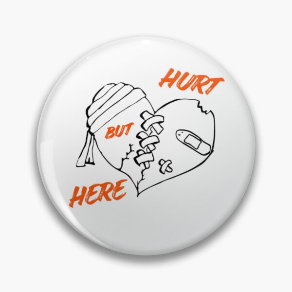Item preview, Dark Aesthetic “Hurt But Here” Quote designed and sold by BoldFoxDesigns.