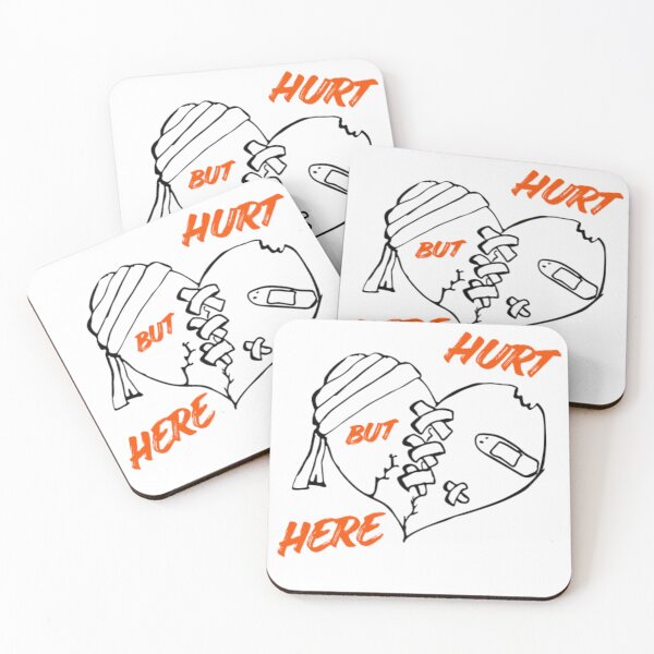 Item preview, Dark Aesthetic “Hurt But Here” Quote designed and sold by BoldFoxDesigns.