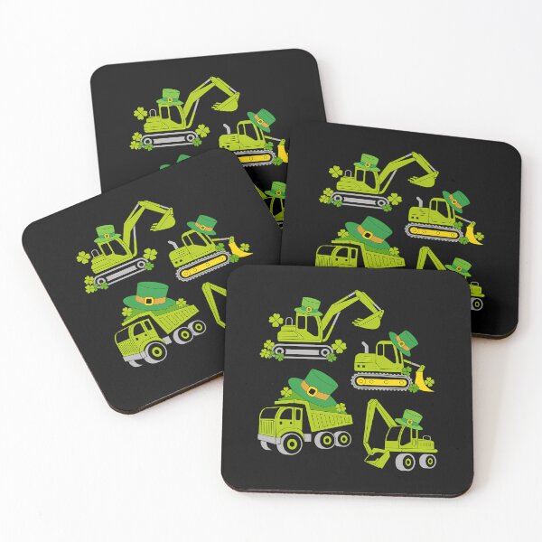Item preview, Irish Construction Truck Crane Toddler Boys St Patricks Day designed and sold by ValerieRodrigue.